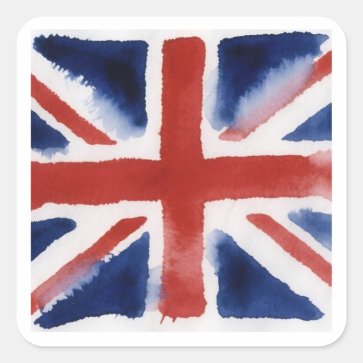 Union jack flag sticker (Voorkant)