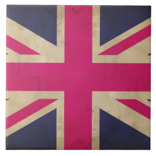 Union Jack Flag Tile/Trivet Tegeltje