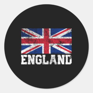 Union Jack Flag UK Engeland Verenigd Koninkrijk Ro Ronde Sticker
