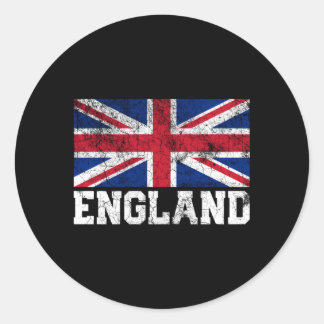 Union Jack Flag UK Engeland Verenigd Koninkrijk Ro Ronde Sticker