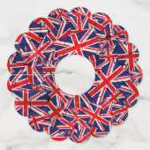 Union Jack Flag | UK Flag | British Flag | Wijnglaslabel (Achterkant)