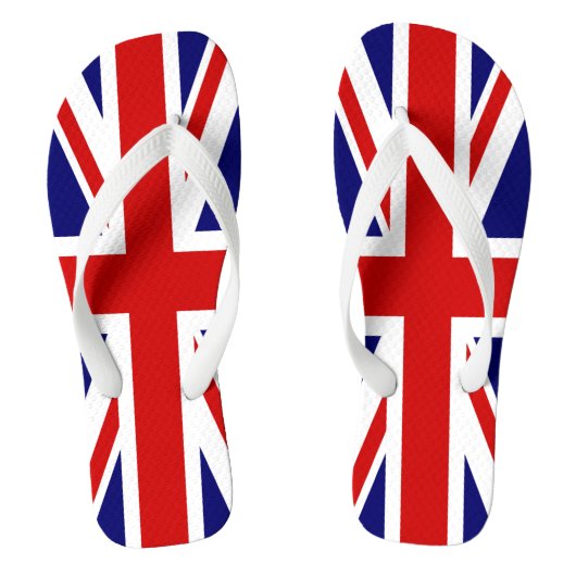 Union Jack Flag van het Verenigd Koninkrijk Teenslippers (Voetbed)