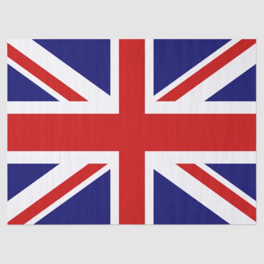 Union Jack Flag van het Verenigd Koninkrijk Tissuepapier (Voorkant)