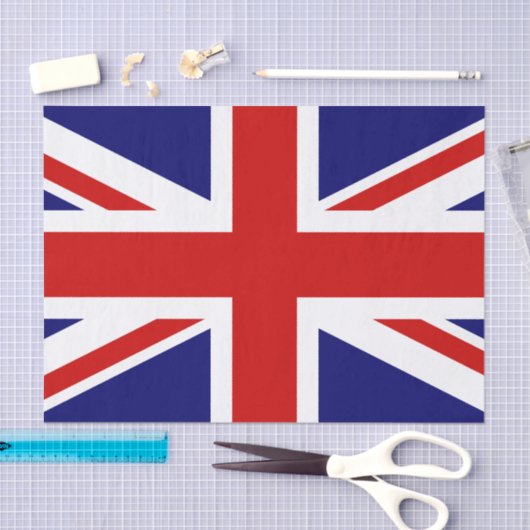 Union Jack Flag van het Verenigd Koninkrijk Tissuepapier (Craft)