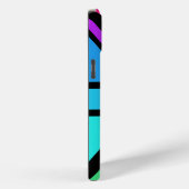 Union Jack/Flag veelkleurig + zwart ontwerp Case-Mate iPhone Case (Achterkant / Rechts)