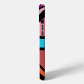 Union Jack/Flag veelkleurig + zwart ontwerp Case-Mate iPhone Case (Achterkant / Links)