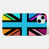 Union Jack/Flag veelkleurig + zwart ontwerp Case-Mate iPhone Case (Achterkant (horizontaal))