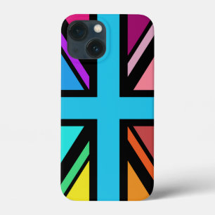 Union Jack/Flag veelkleurig + zwart ontwerp Case-Mate iPhone Case