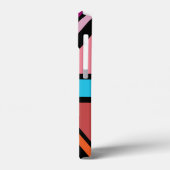 Union Jack/Flag veelkleurig + zwart ontwerp Case-Mate iPhone Case (Achterkant / Links)