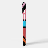 Union Jack/Flag veelkleurig + zwart ontwerp Case-Mate iPhone Case (Achterkant / Links)