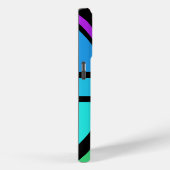 Union Jack/Flag veelkleurig + zwart ontwerp Case-Mate iPhone Case (Achterkant / Rechts)