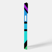 Union Jack/Flag veelkleurig + zwart ontwerp Case-Mate iPhone Case (Achterkant / Rechts)