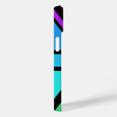 Union Jack/Flag veelkleurig + zwart ontwerp Case-Mate iPhone Case (Achterkant / Rechts)