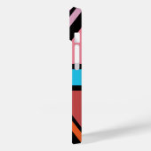 Union Jack/Flag veelkleurig + zwart ontwerp Case-Mate iPhone Case (Achterkant / Links)