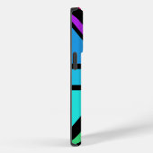 Union Jack/Flag veelkleurig + zwart ontwerp Case-Mate iPhone Case (Achterkant / Rechts)