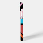 Union Jack/Flag veelkleurig + zwart ontwerp Case-Mate iPhone Case (Achterkant / Links)