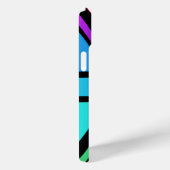 Union Jack/Flag veelkleurig + zwart ontwerp Case-Mate iPhone Case (Achterkant / Rechts)