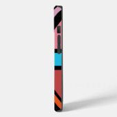 Union Jack/Flag veelkleurig + zwart ontwerp Case-Mate iPhone Case (Achterkant / Links)