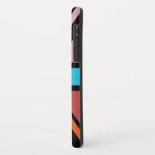 Union Jack/Flag veelkleurig + zwart ontwerp Case-Mate iPhone Case (Achterkant/links)