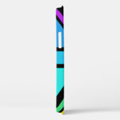 Union Jack/Flag veelkleurig + zwart ontwerp Case-Mate iPhone Case (Achterkant / Rechts)