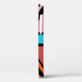 Union Jack/Flag veelkleurig + zwart ontwerp Case-Mate iPhone Case (Achterkant / Links)