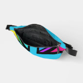 Union Jack/Flag veelkleurig + zwart ontwerp Heuptasje (Open)