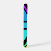 Union Jack/Flag veelkleurig + zwart ontwerp iPhone 15 Case (Rechterkant)
