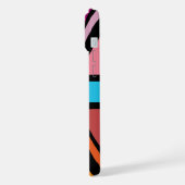 Union Jack/Flag veelkleurig + zwart ontwerp iPhone Hoesje (Linkerkant)