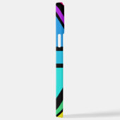 Union Jack/Flag veelkleurig + zwart ontwerp iPhone Hoesje (Rechterkant)