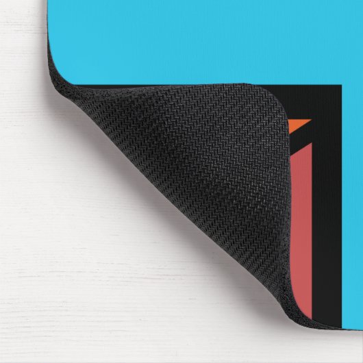 Union Jack/Flag veelkleurig + zwart ontwerp Muismat (Hoek)