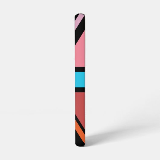 Union Jack/Flag veelkleurig + zwart ontwerp Samsung Galaxy Hoesje (Linkerkant)