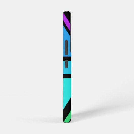 Union Jack/Flag veelkleurig + zwart ontwerp Samsung Galaxy Hoesje (Rechterkant)