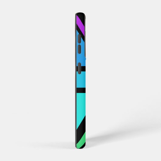 Union Jack/Flag veelkleurig + zwart ontwerp Samsung Galaxy Hoesje (Rechterkant)