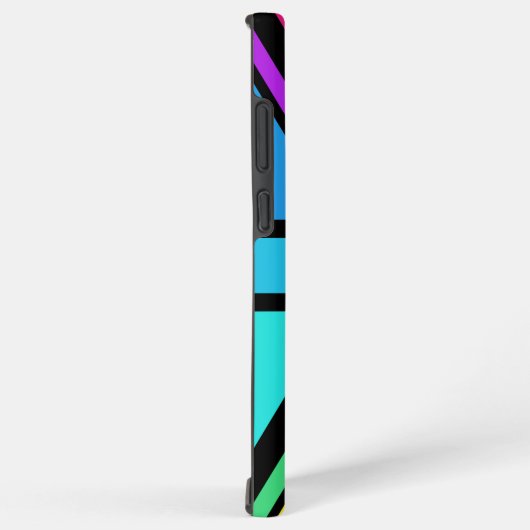 Union Jack/Flag veelkleurig + zwart ontwerp Samsung Galaxy Hoesje (Rechterkant)