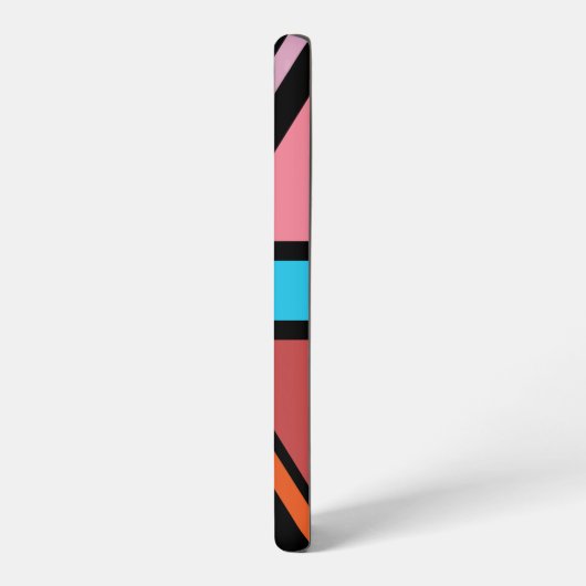 Union Jack/Flag veelkleurig + zwart ontwerp Samsung Galaxy Hoesje (Linkerkant)