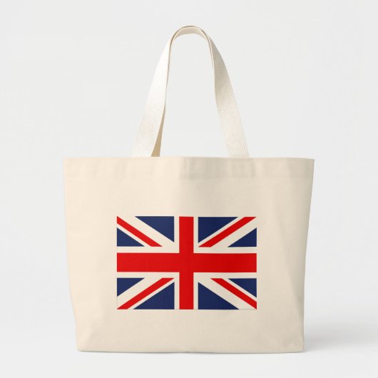 Union Jack Flag-Verenigd Koninkrijk Grote Tote Bag (Voorkant)