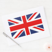Union Jack Flag-Verenigd Koninkrijk Rechthoekige Sticker (Envelop)