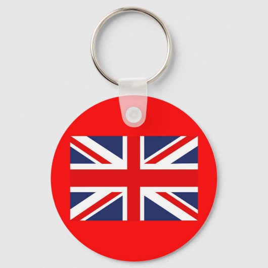 Union Jack Flag-Verenigd Koninkrijk Sleutelhanger (Voorkant)