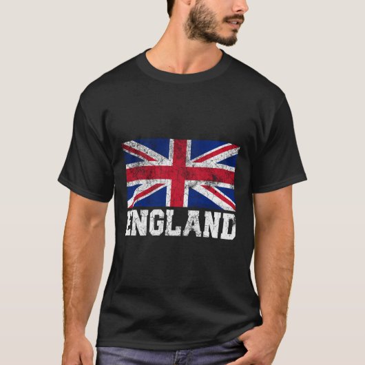 Union Jack Flag Verenigd Koninkrijk T-shirt (Voorkant)