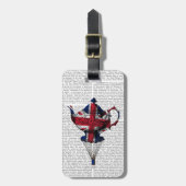 Union Jack Flying Teapot Bagagelabel (Voorkant verticaal)
