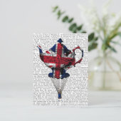 Union Jack Flying Teapot Briefkaart (Staand voorkant)