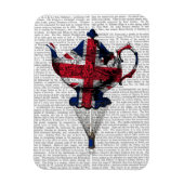 Union Jack Flying Teapot Magneet (Verticaal)