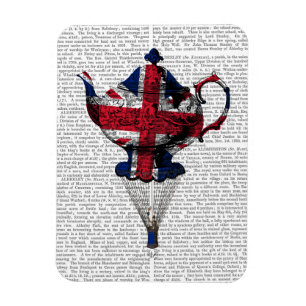Union Jack Flying Teapot Magneet