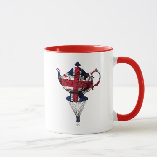 Union Jack Flying Teapot Mok (Rechts)