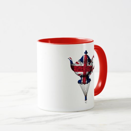 Union Jack Flying Teapot Mok (Voorkant rechts)