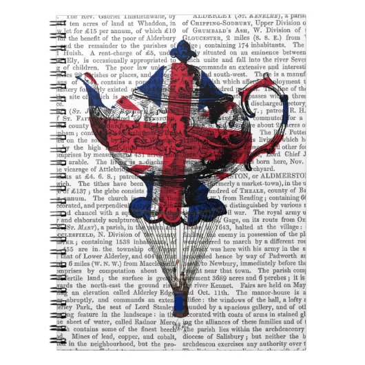 Union Jack Flying Teapot Notitieboek (Voorkant)
