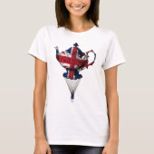 Union Jack Flying Teapot T-shirt (Voorkant)