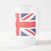 Union Jack Frosted Beer Mok (Voorkant rechts)