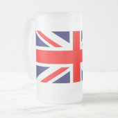Union Jack Frosted Beer Mok (Voorkant links)