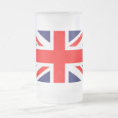 Union Jack Frosted Beer Mok (Center)